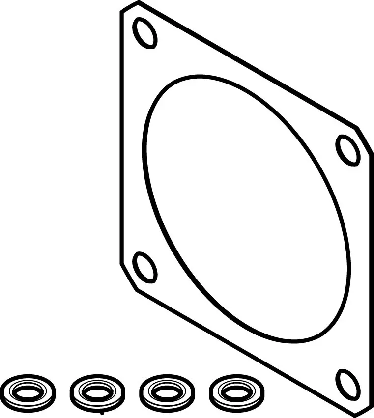 Produktfoto 1 von FESTO EADS-F-60R, Dichtung-SET, P\n: 2483660