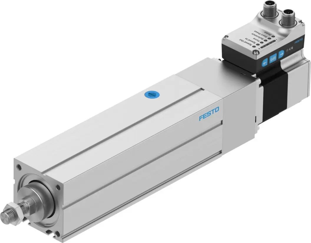 Produktfoto 1 von FESTO EPCS-BS-60-100-5P-A-ST-M-H1-PLK-AA, Elektrozylindereinheit, P\n: 8118288