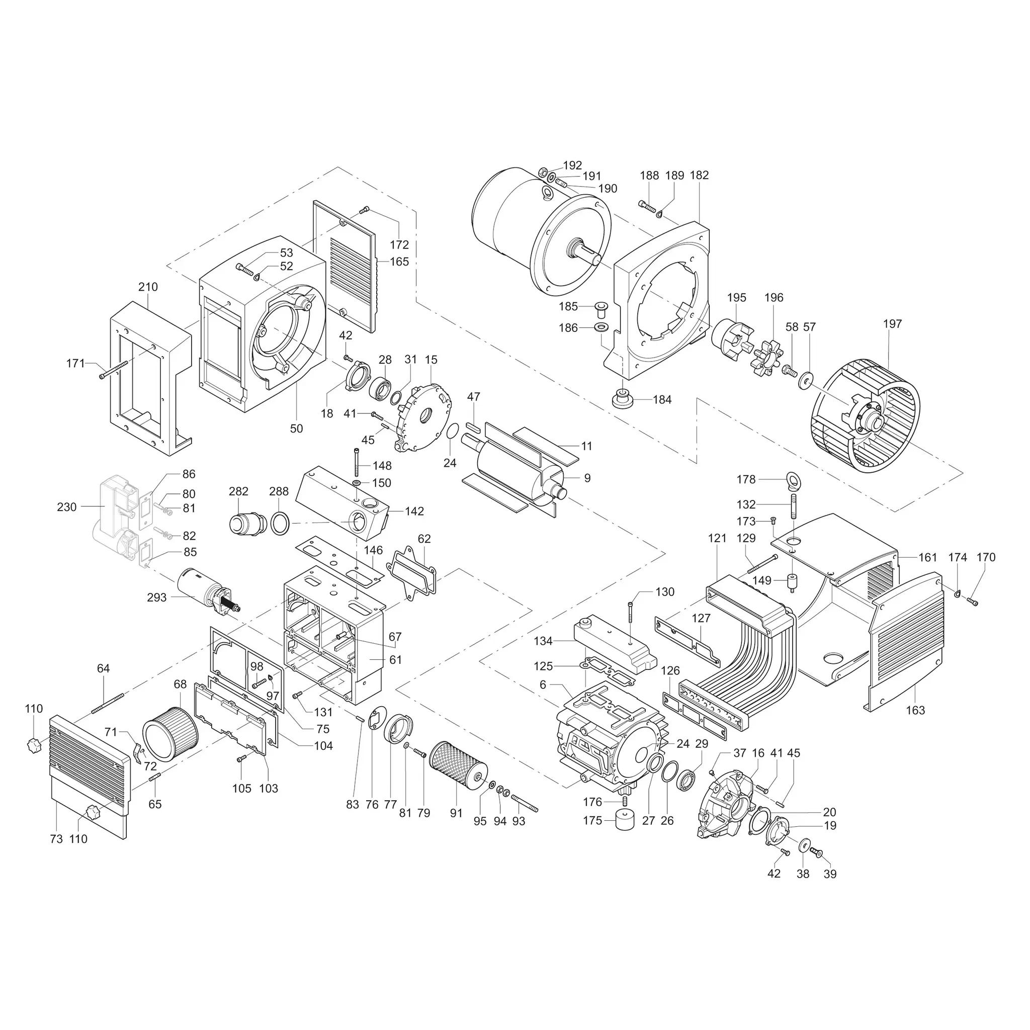 Produktfoto 1 von Becker G024016, Gerät: KVT 3.80 Dreiphasenmotor-Asynchron