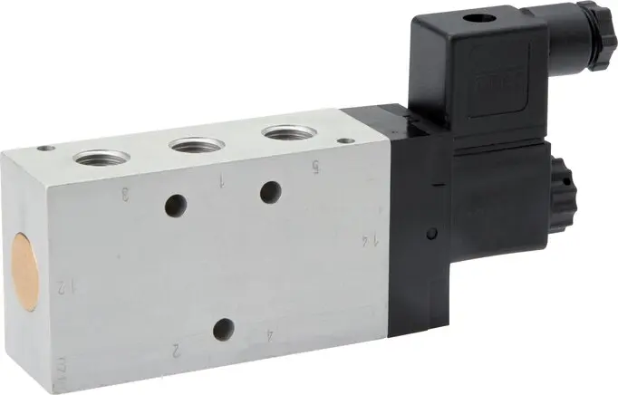 Produktfoto 1 von Airtec KM 09510HN 12V=, 5/2-Wege Magnetventil, G 1/8", Luftfeder, 12 V DC