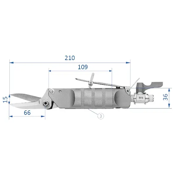 Produktfoto 1 von FIPA H120SK, Schneideinsatz für Spezialscheren für Schneidscheren GT-H120K