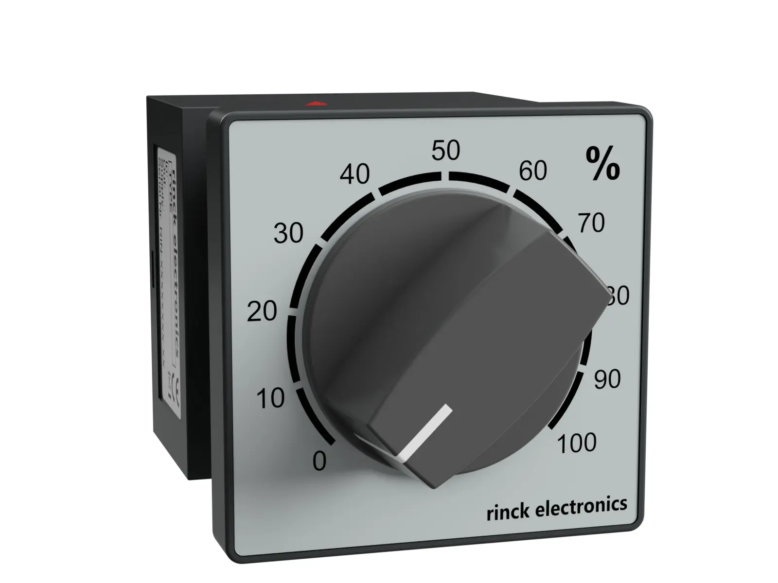 Rinck Electronic HE02, Handeinstellung 0 - 10V, Schalttafelfronteinbau 48x48 mm