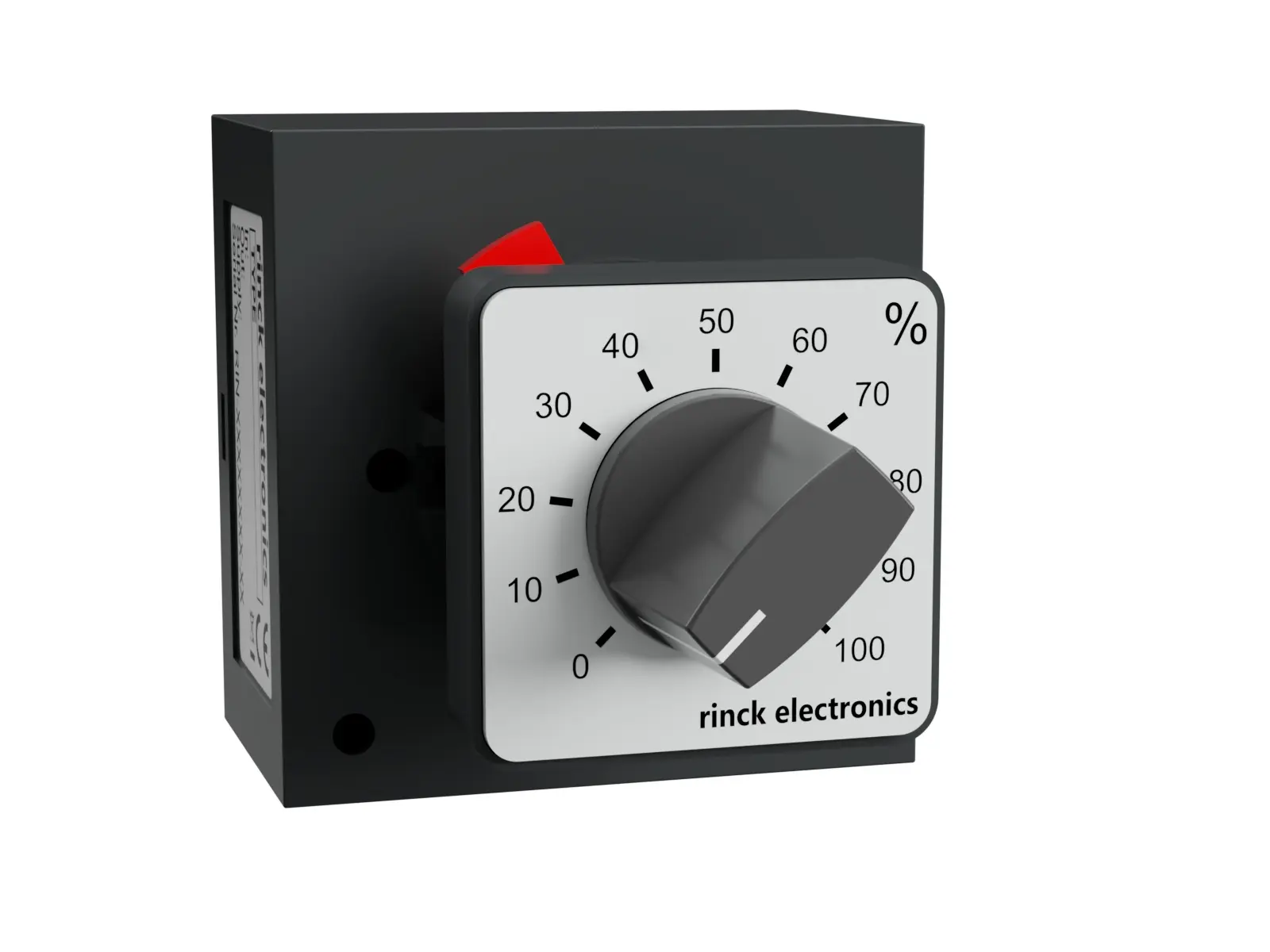 Rinck Electronic HE03, Handeinstellung 0 - 10V, Schalttafelfronteinbau 30x30 mm
