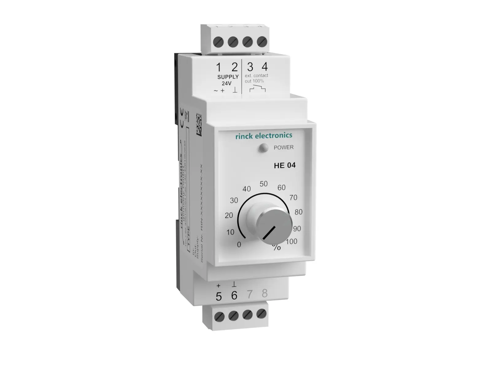 Produktfoto 1 von Rinck Electronic HE04, Handbedienebene 0-10V, Verteilereinbaugehäuse, P/N: B474