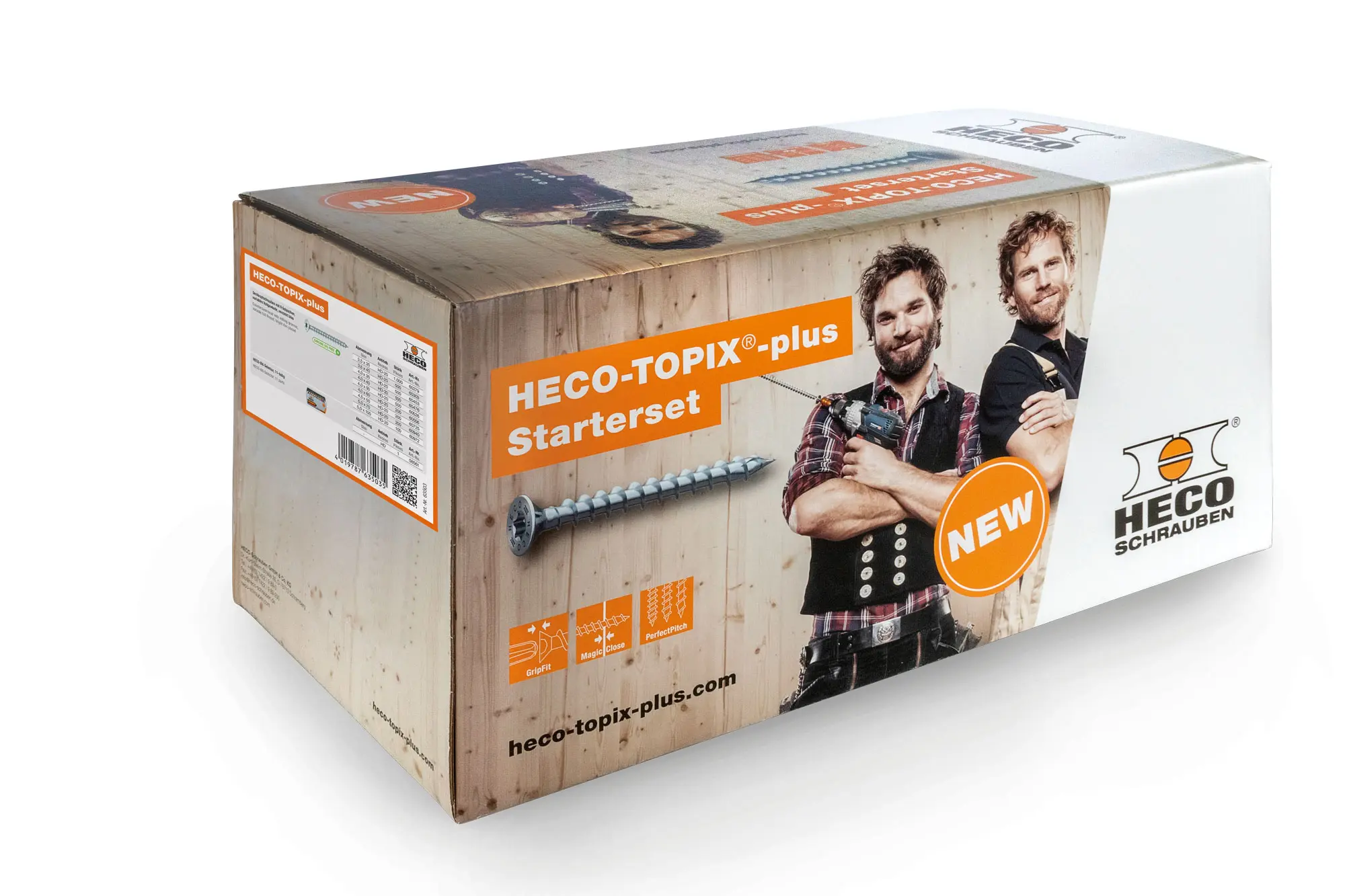 Produktfoto 1 von HECO 63503, TOPIX-plus Profiset "Schreiner", Schraubensortiment