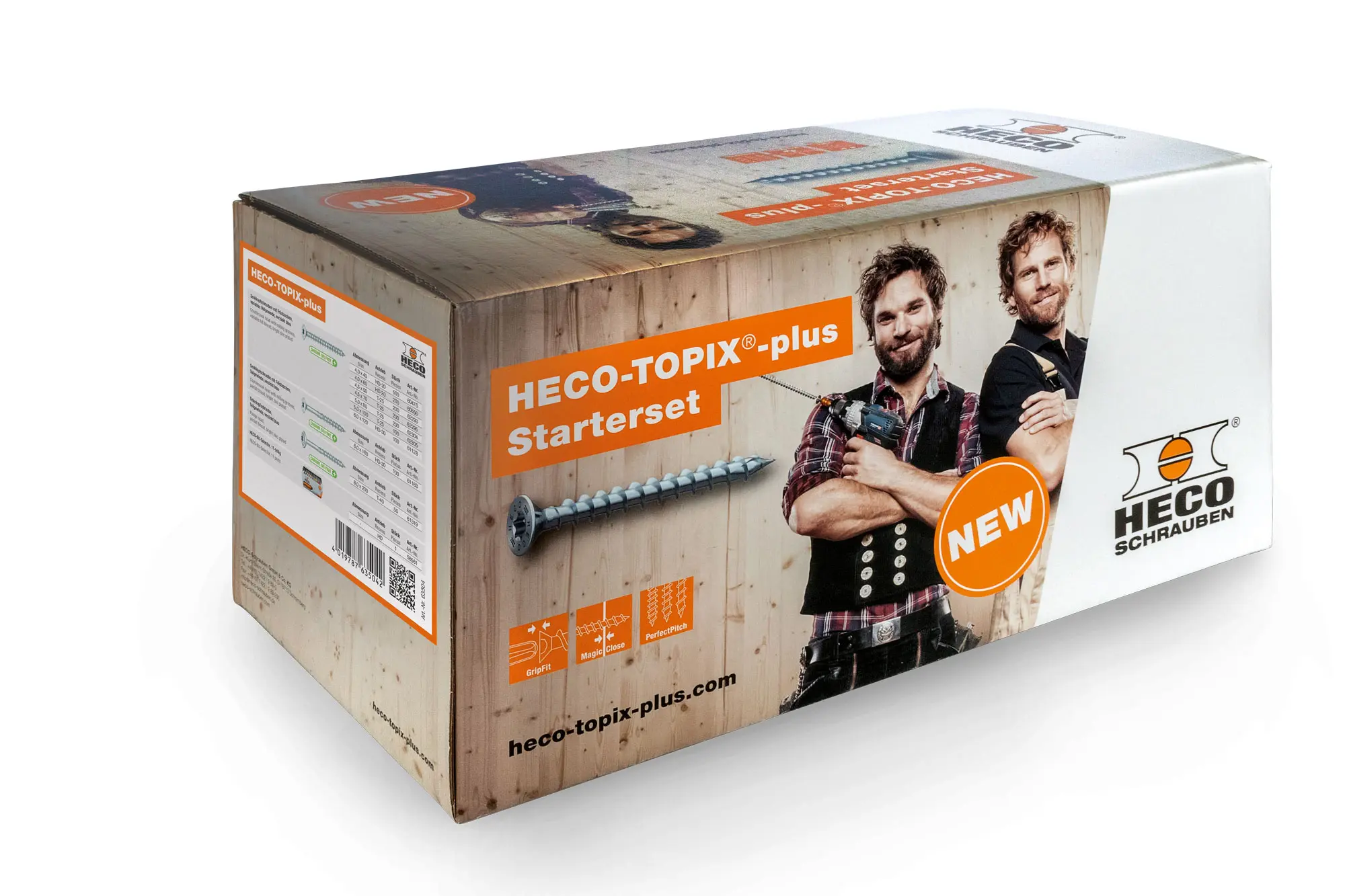 Produktfoto 1 von HECO 63504, TOPIX-plus Profiset "Zimmerer", Schraubensortiment