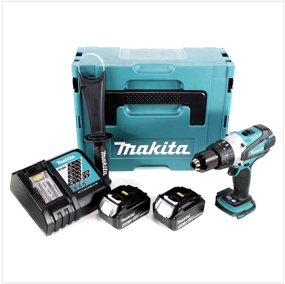 Produktfoto 1 von Makita HS012GD201, Akku-Handkreissäge 40 V max., Schnitttiefe 57mm +2. Akku,