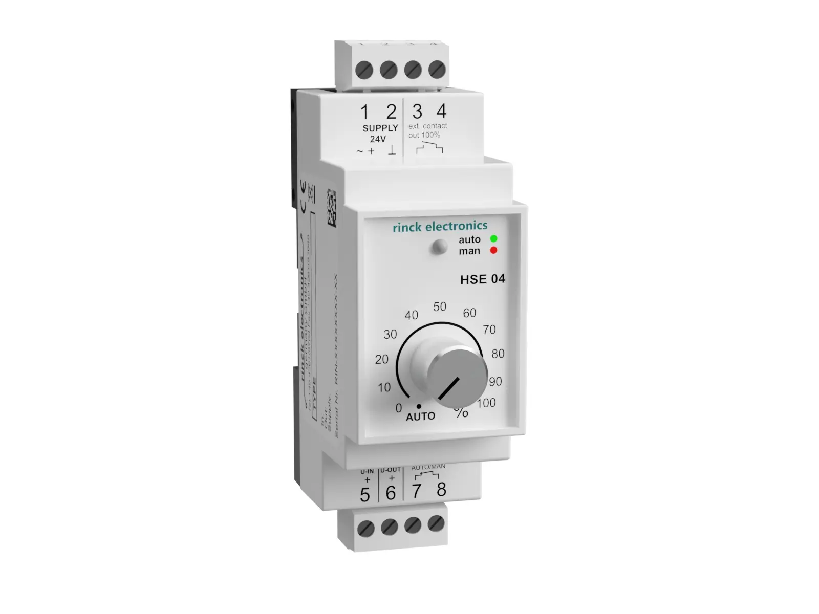 Produktfoto 1 von Rinck Electronic HSE04, Handschaltebene 0-10V, Verteilereinbaugehäuse, P/N: B475