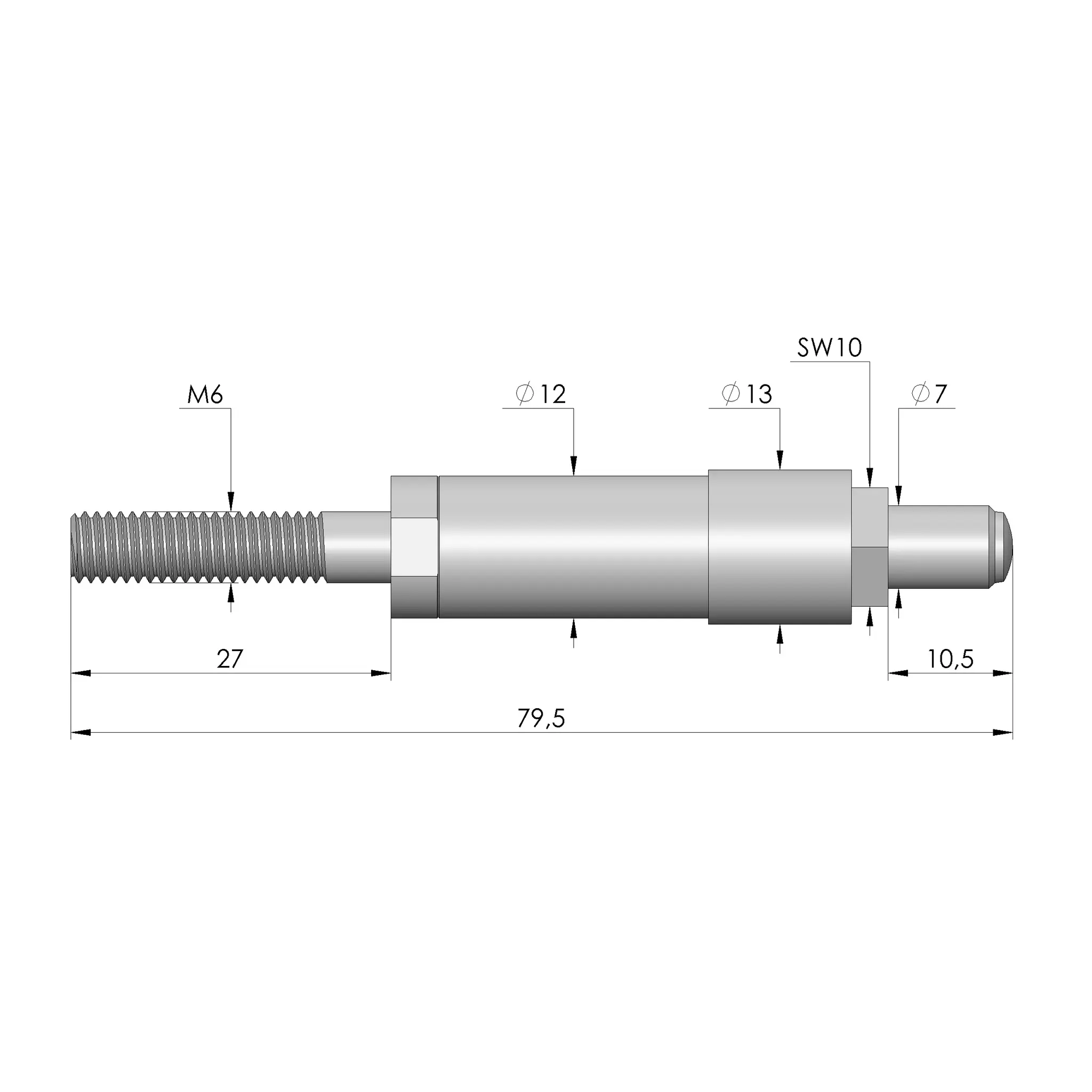 Produktfoto 1 von Ingun HSS-2513, Hochstromstift, SKU: HSS-2513