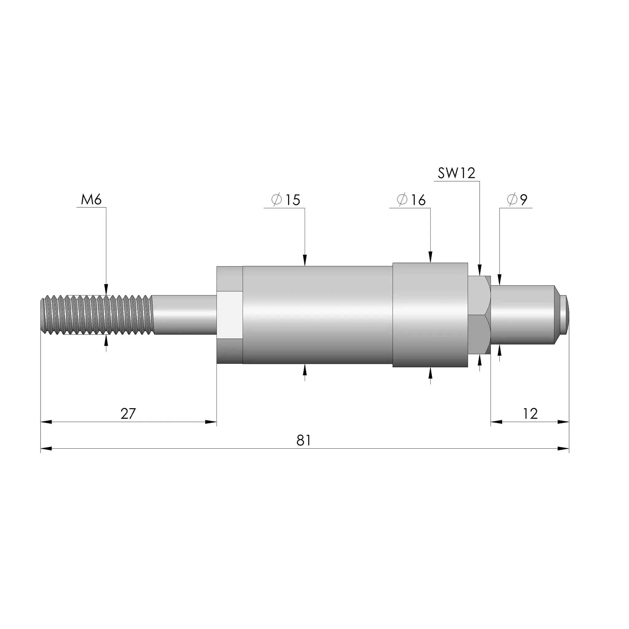 Produktfoto 1 von Ingun HSS-2516, Hochstromstift, SKU: HSS-2516