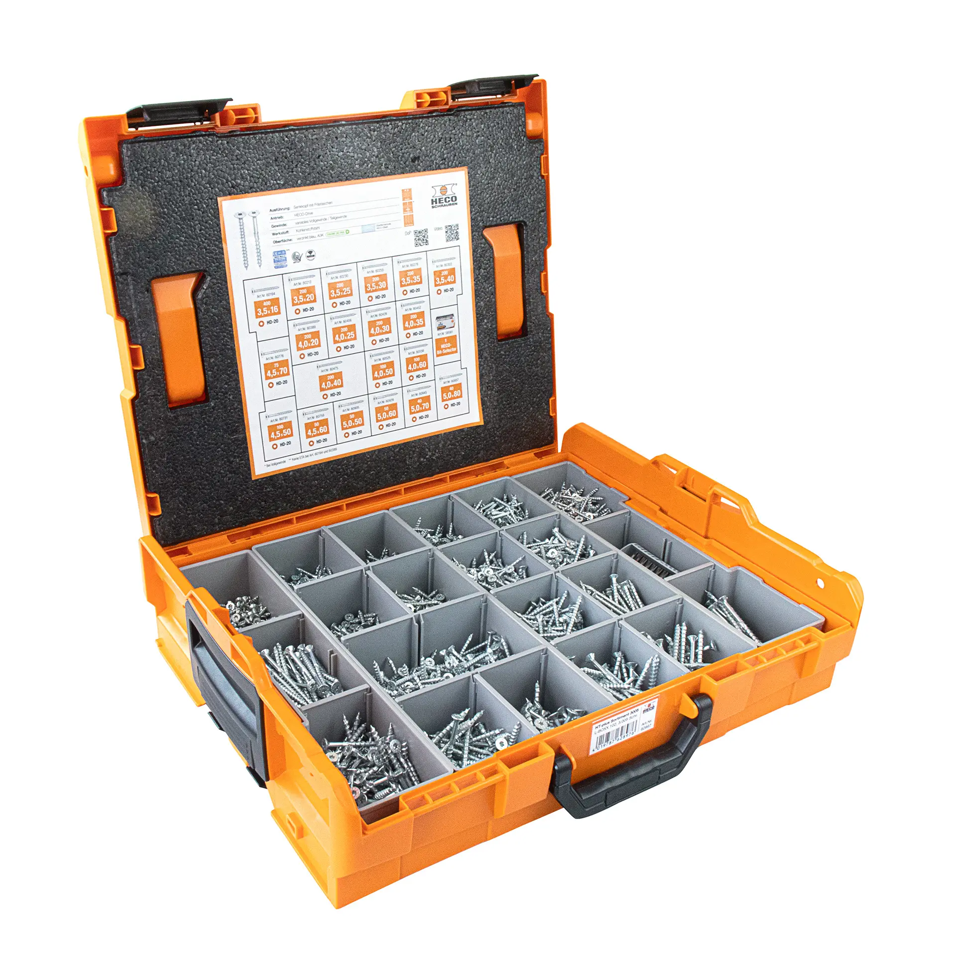 Produktfoto 1 von HECO 62897, TOPIX-plus Sortimentskoffer 3005, -L-BOXX 102 mit 3.005 Schrauben