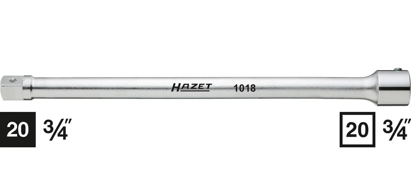 Produktfoto 1 von Hazet 1018, Steckschlüssel-Verlängerung Antrieb 3/4" (20 mm) 400mm