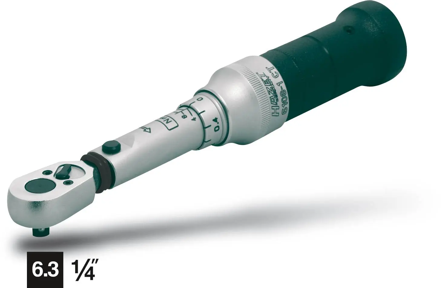 Produktfoto 1 von Hazet 6108-1CT, Drehmomentschlüssel mit Umschaltknarre 1/4" (6.3 mm) 2 - 10 Nm