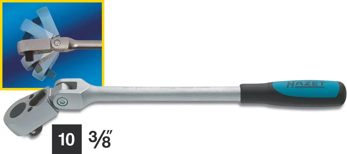Produktfoto 1 von Hazet 8816G, Gelenkknarre 3/8" (10 mm) 276mm