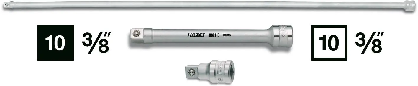 Produktfoto 1 von Hazet 8821-28, Steckschlüssel-Verlängerung Antrieb 3/8" (10 mm) 711 mm