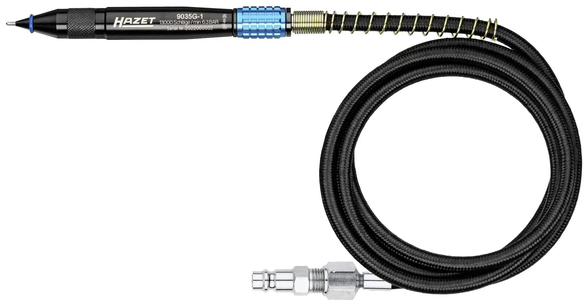 Produktfoto 1 von Hazet 9035G-1, Druckluft-Gravierstift 6.3 bar