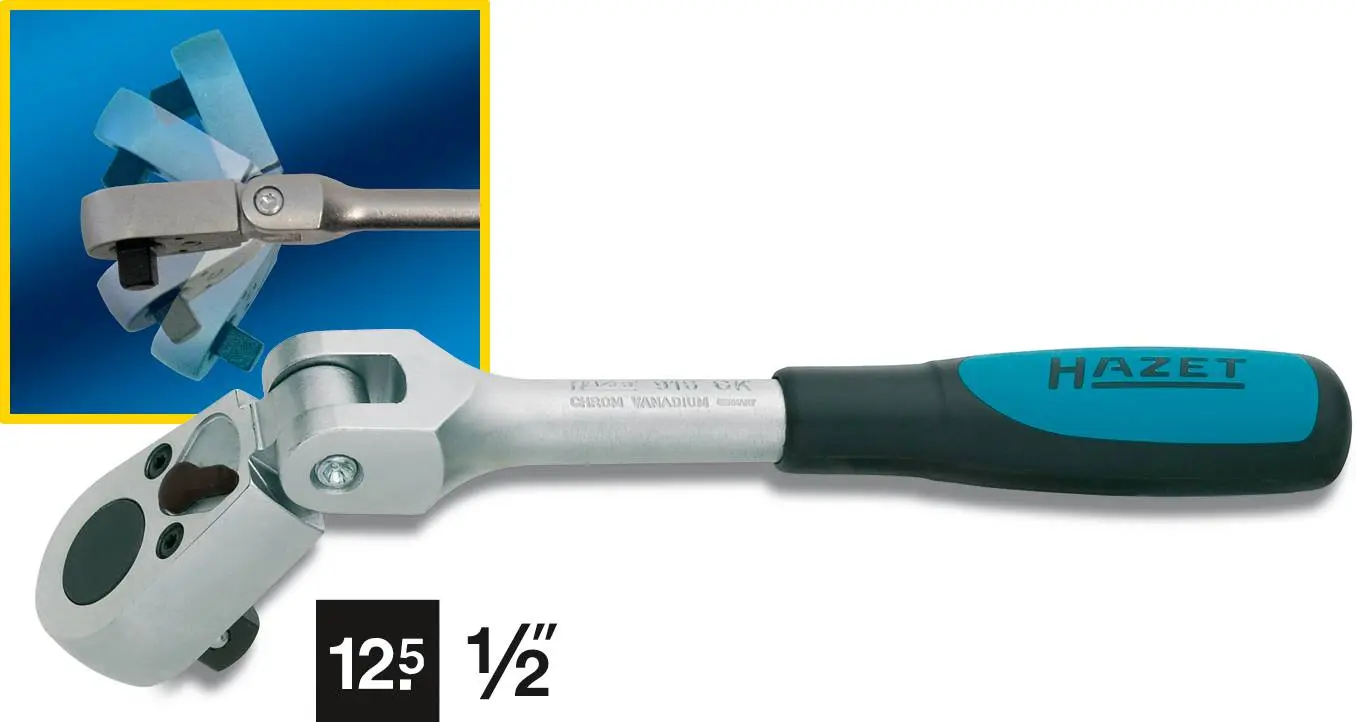 Hazet 916GK, Gelenkknarre 1/2" (12.5 mm) 270mm