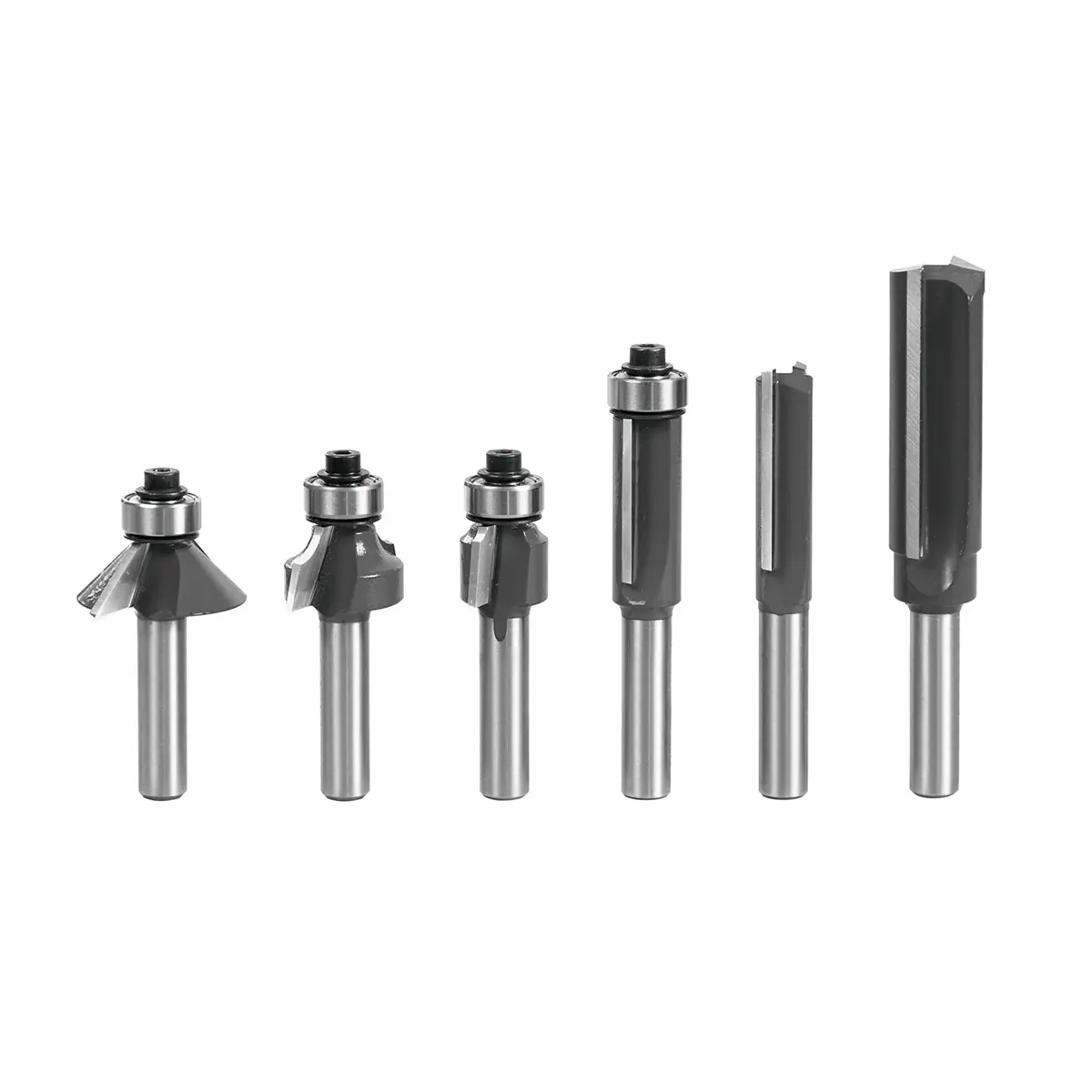 Produktfoto 1 von Mafell Fräser-Set LO-FS8 6teilig mit 8mm Schaft für Oberfräse LO55