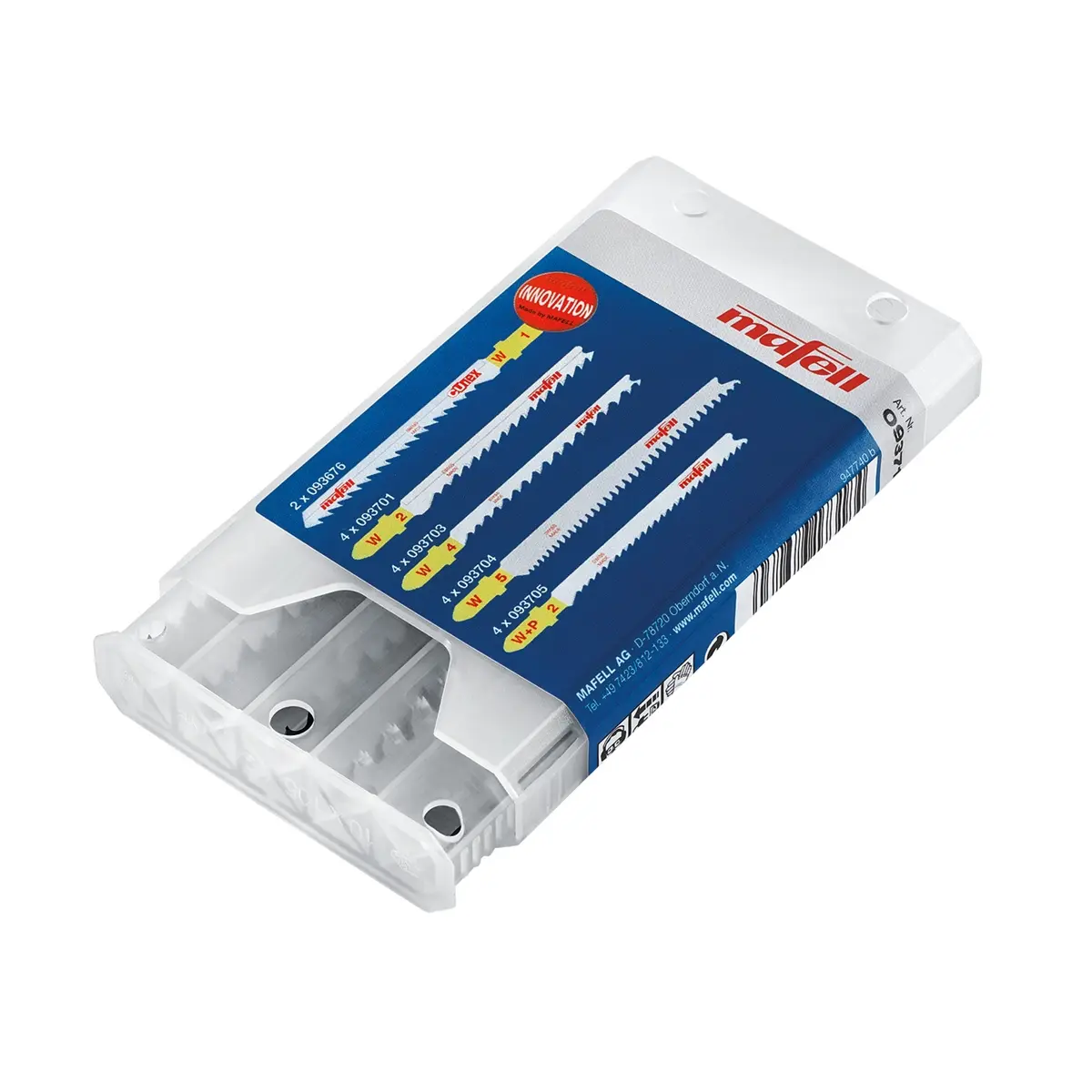 Produktfoto 1 von Mafell Stichsägeblatt Set Sägeblätter für P1cc Stichsäge Sortiment1