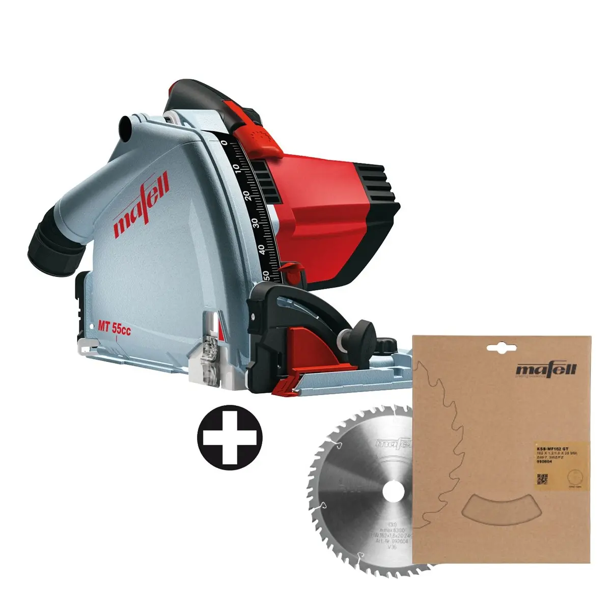 Produktfoto 1 von Mafell MT 55 cc MidiMAX im T MAX Tauchsäge Handkreissäge FAN-SET inkl. Sägeblatt
