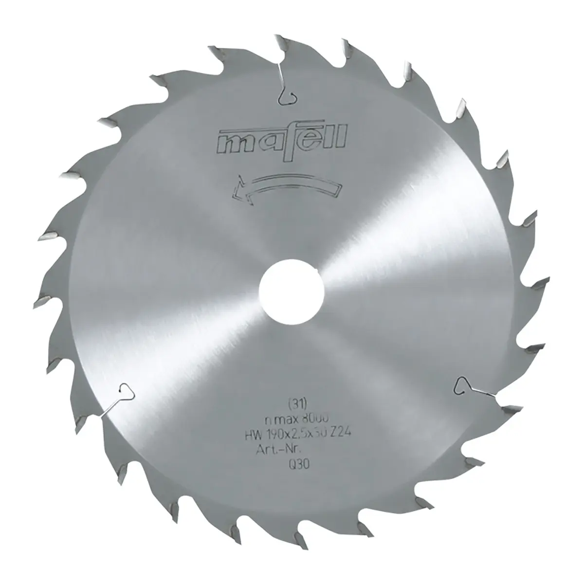Produktfoto 1 von Mafell Hartmetall Sägeblatt HM 168 x 1,2/1,8 x 20 mm - 24 Zähne - Ersatzblatt