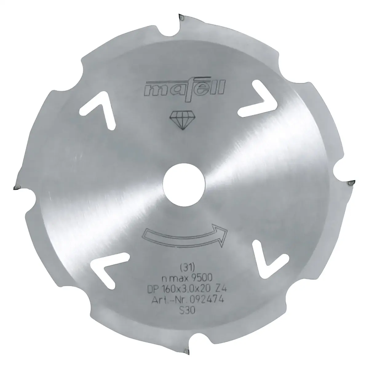Produktfoto 1 von Mafell Diamant Sägeblatt 160 x 2,4/3,0 x 20 mm - Ersatzblatt