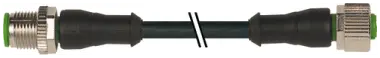 Produktfoto 1 von Murrelektronik M12 St. 0° / M12 Bu. 0° A-kod, PUR 5x0.34 sw UL/CSA+schleppk. 10m