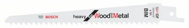 Produktfoto 1 von BOSCH 2608656259, Säbelsägeblatt Wood and Metal 150mm