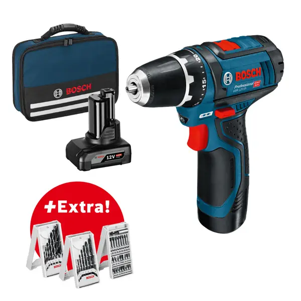 Produktfoto 1 von Bosch 0615990G6L, Akku-Bohrschrauber GSR 12V-15