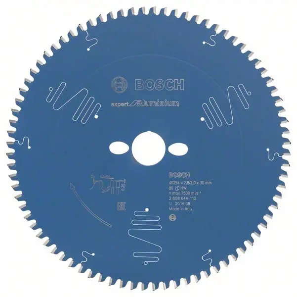 Produktfoto 1 von BOSCH 2608644112, Kreissägeblatt Expert for Aluminium, 254 x 30 x 2,8 mm, 80