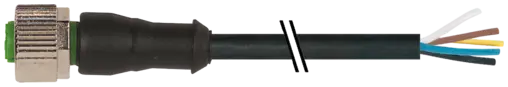 Produktfoto 1 von Murrelektronik 7000-12241-6352000, M12 Bu. 0° A-kod. freies Ltg-ende