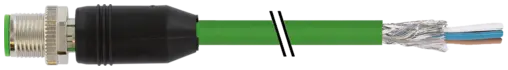 Produktfoto 1 von Murrelektronik 7000-14541-7961000, M12 St. 0° D-kod. freies Ltg-ende geschirmt