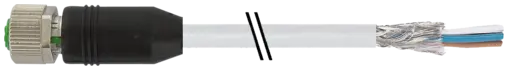 Produktfoto 1 von Murrelektronik 7000-17121-2940500, M12 Bu. 0° A-kod. freies Ltg-ende geschirmt