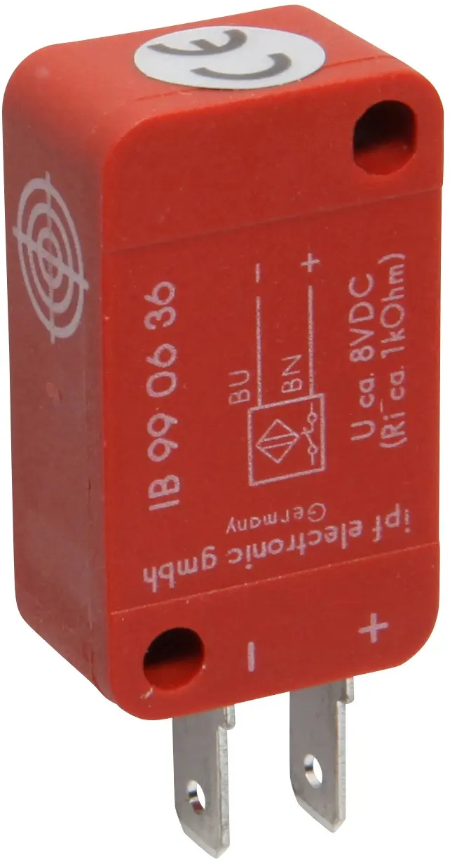 Produktfoto 1 von ipf Electronic IB990636, Sensor Induktiv, 28x10x16mm, bündig, Sn: 2, 5-24V DC
