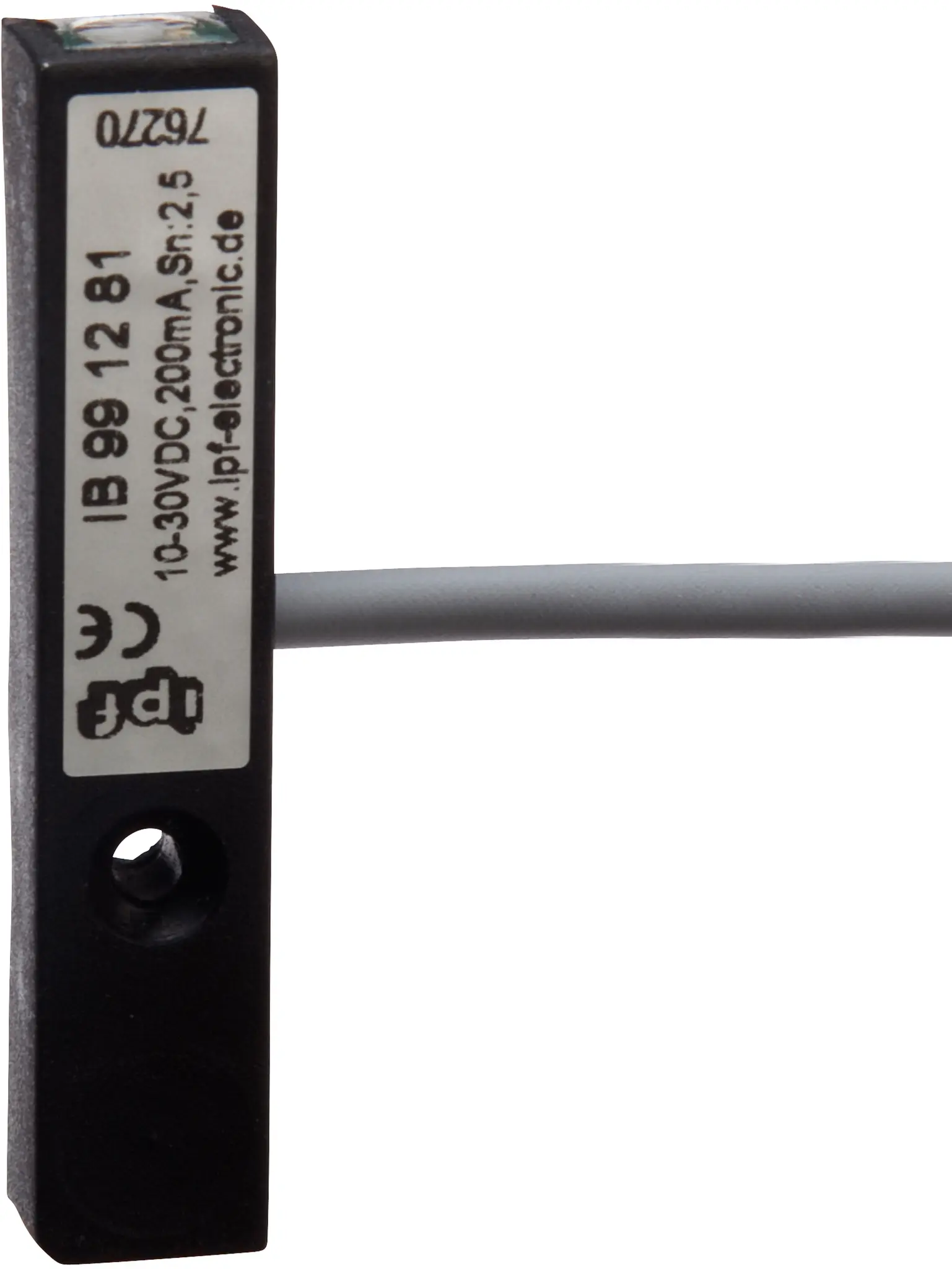 Produktfoto 1 von ipf Electronic IB991281, Sensor Induktiv, 59x8x12mm, bündig, Sn: 2,5, 10-30V DC,