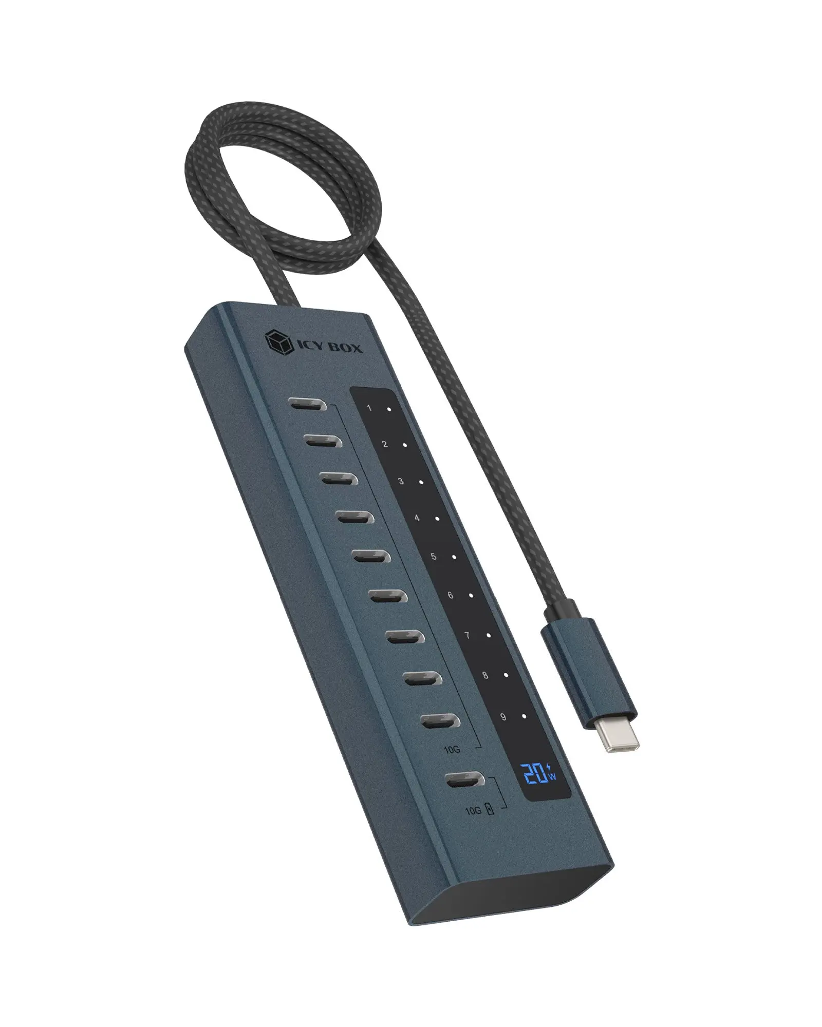 Produktfoto 1 von ICY BOX IB-HUB1450-C31, 10 Anschlüsse USB Typ-C® Gen 2 Hub