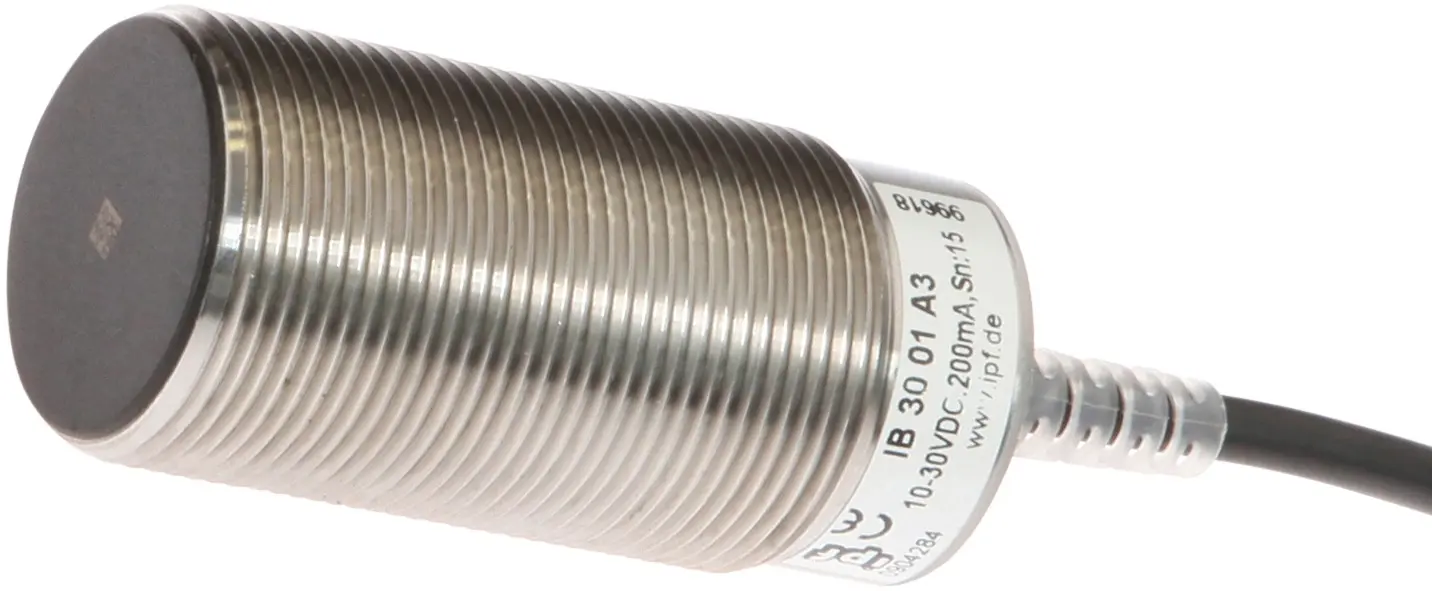 Produktfoto 1 von ipf Electronic IB3001A3, Sensor Induktiv, M30x1,5 60lang, bündig, Sn: 15