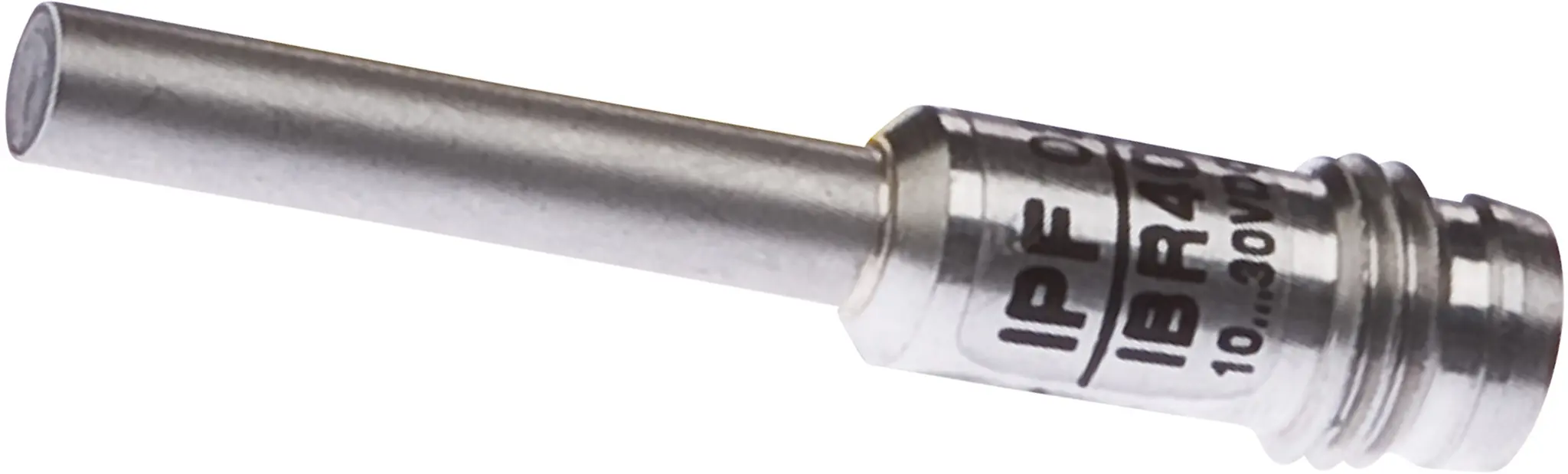 Produktfoto 1 von ipf Electronic IBR40176, Sensor Induktiv, Ø4mm 38lang, bündig, Sn: 1,5