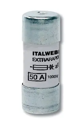 Produktfoto 1 von Italweber 1487100, 27x60 aR 100A 1000V Sicherung