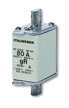 Italweber 1539020T, NH-00C ACR gR 20A 690V Sicherung mit Schlagstift