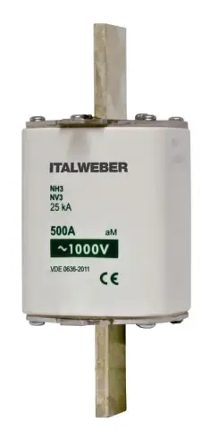 Produktfoto 1 von Italweber 1633400, NH-3 aM 400A 1000V Sicherung
