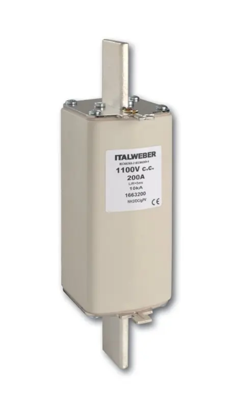 Produktfoto 1 von Italweber 1664200, NH2/CP gPV 200A 1100Vdc Sicherungen