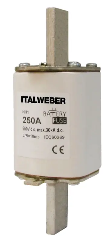 Produktfoto 1 von Italweber 1676100, NH-00 100A 550V DC gBAT Sicherung
