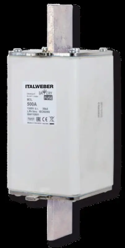 Italweber 1697100M, NH-1XL 100A 1500V DC gBAT Sicherung