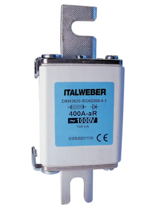Italweber 1748500MT, A2-100ET D1 aR 500A 1000V Sicherung mit Schlagstift