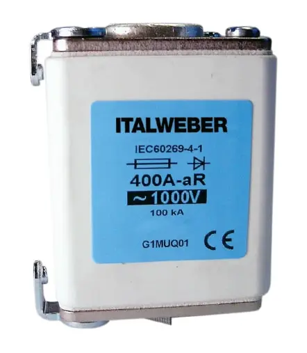 Italweber 1760350T, A1-69ET aR 350A 690V TS Sicherung mit Schlagstift
