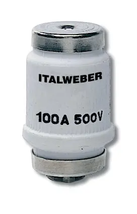 Produktfoto 1 von Italweber 1267100, DUR IV gR 100A 500V Sicherung