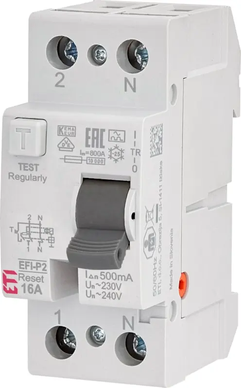 Italweber 2061475, Fehlerstromschutzschalter - EFI2 2P AC Typ 100A 100mA