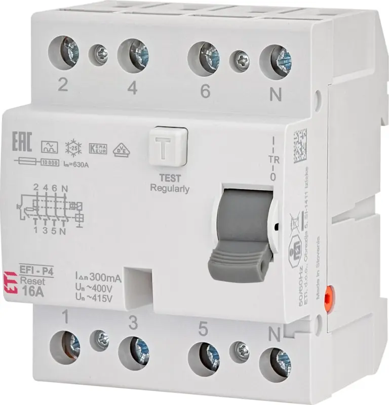 Produktfoto 1 von Italweber 2061865, Fehlerstromschutzschalter - EFI4 4P AC Typ 100A 30mA