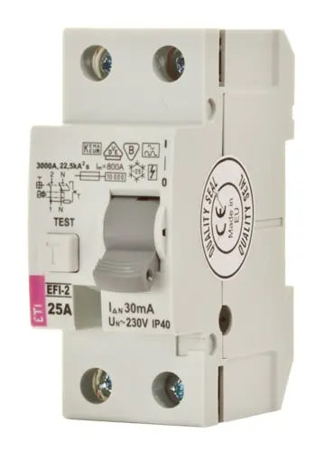 Produktfoto 1 von Italweber 2061224, Fehlerstromschutzschalter - EFI2 2P AC Typ 80A 100mA